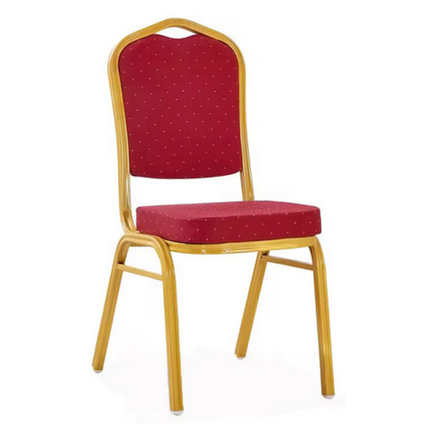 Anji Zhenguan Wholesale High Quanlity Cheap Price Stackable Metal Steel Fabric Dining Banquet Chair(ZG10-012)