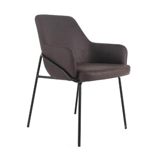 Contemporary Light Gray Fabric Comfortable Modern Velvet Fabric Dining Chair(ZG23-078)