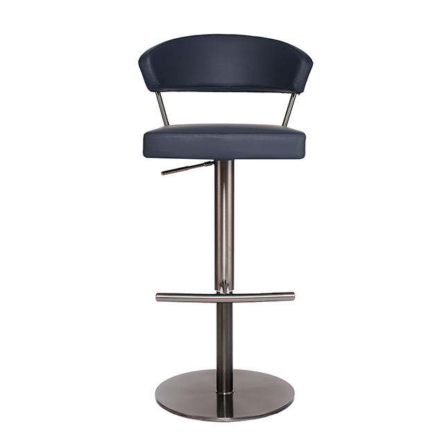 High Quality China Manufacturer Backrest Barstool Swivel Height Adjustable Counter Chair ZG18-053