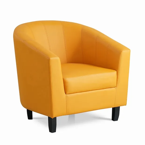 Wholesale Furniture Hot Selling Fabric Tub Wood Leisure Chair for Living Room(ZG19-001)