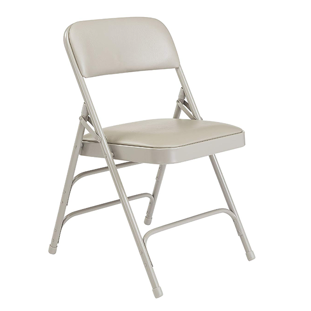 Manufactures Cheap Price Space Saving Padded Metal Tube Garden Party Folding Chair (ZG26-010)
