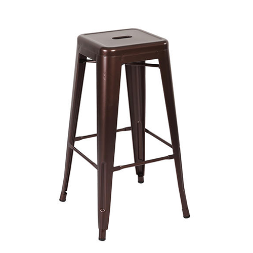 Leisure Restaurant Cafe Chair Simple Square Metal Tolix Industrial Bistro Dining Chair (ZG21-026)