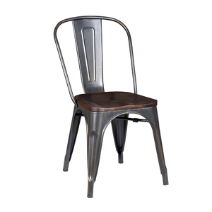 Industrial Metal Vintage Kitchen Bar Chair Metal Tolix Industrial Bistro Dining Chair (ZG23-011)