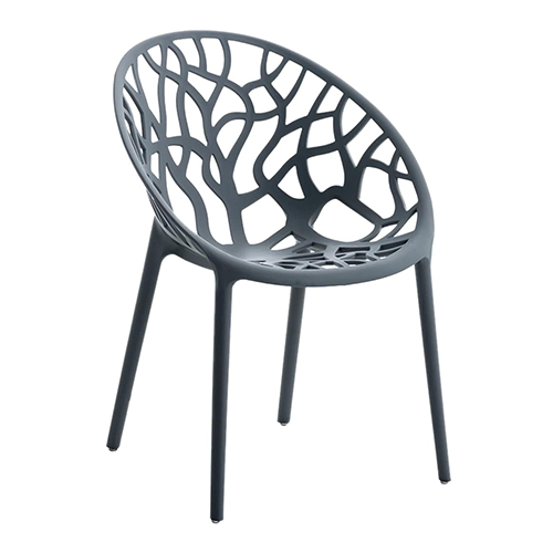 One-piece Plastic Stacking Arm Chairs Outdoor Kitchen Chair