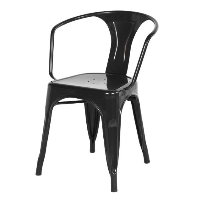 Metal Restaurant Hotel Cafe Indoor Outdoor Armchair Modern Garden Furniture Dining Chair (ZG23-016)
