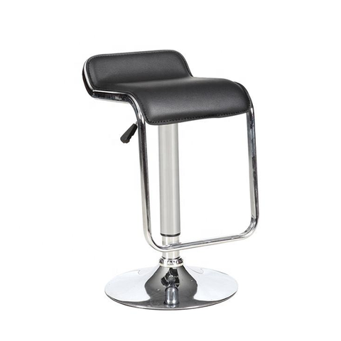 PU Leather Upholstered Counter Height Adjusted Bar Stools High Backless Chair