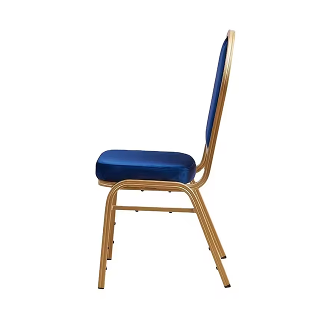 Wholesale High Quanlity and Low Price Fabric Stackable Bistro Metal Dining Banquet Chair(ZG50-007)