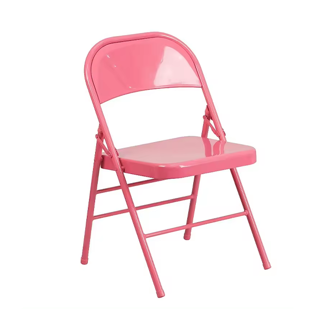 Wholesale Foldable Chair Wedding Event Garden Chairs Metal Modern Folding Chair for Outdoor and Indoor (ZG26-005)
