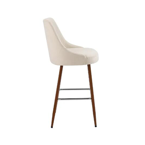 Hot Selling High Quality Modern Cafe Banquet Dining Chair Solid Wood Bar Stool Bar Chair with Armrest (ZG25-011)