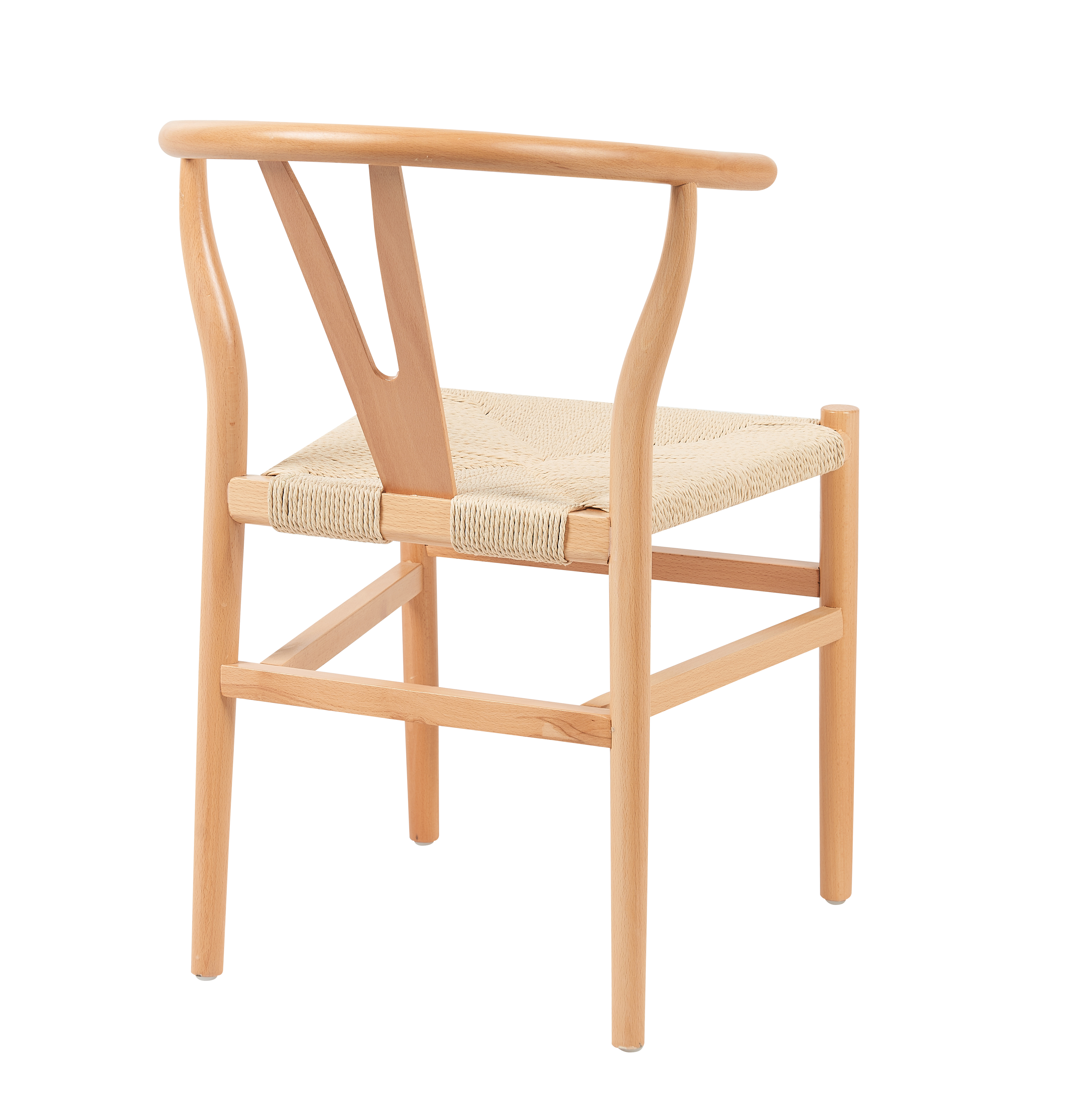 Wholesale Modern Furniture Classic New Chinese Style Paper String Cushion Solid Wooden Dining Chair for Dining Hotel Cafe Restaurant Wedding (ZG16-012)
