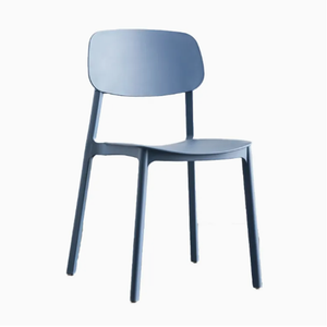 Modern Cheap Stackable Light Blue Plastic Restaurant Dining Chair (ZG50-038)