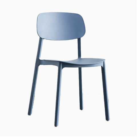 Modern Cheap Stackable Light Blue Plastic Restaurant Dining Chair (ZG50-038)