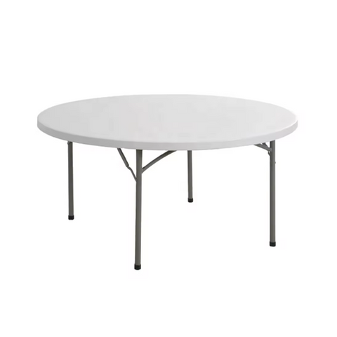 Factory Direct Sales Portable Plastic Folding Round Table, Party Table 152cm Round Table
