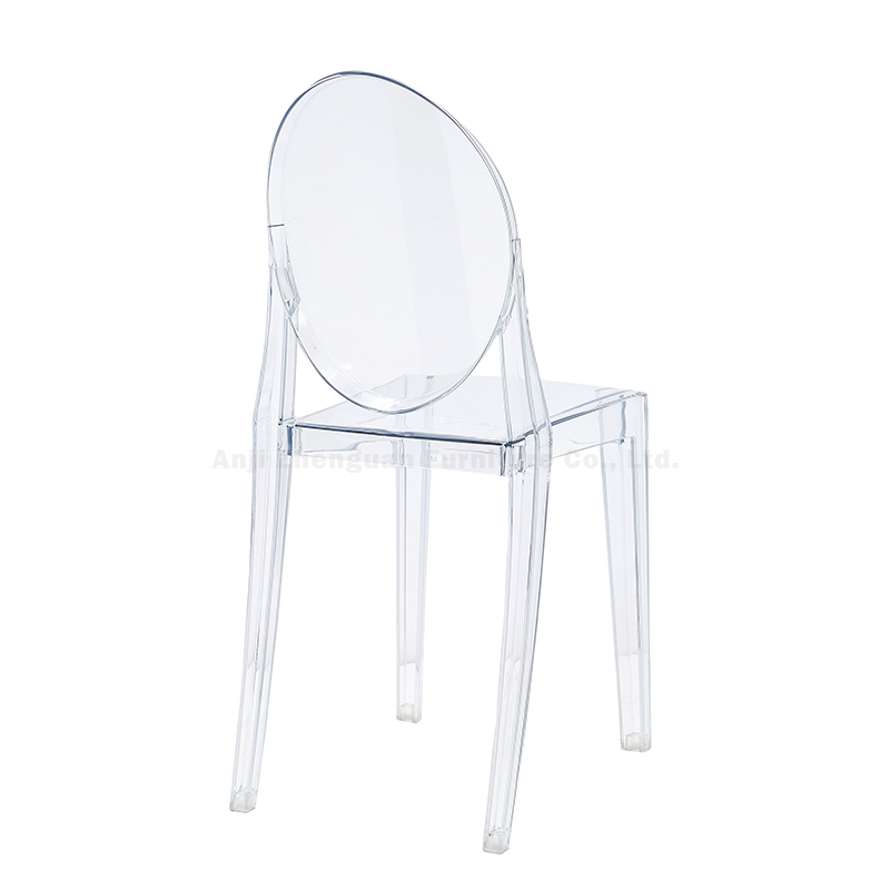 Event Furniture Rent Clear Ghost Chair Stacking Banquet Chair Dining Room Side Chairs ZG50-025