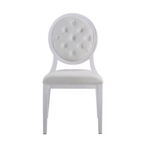 Hot Sale Wood Modern Simple Button Back Stacking Wedding Dining Banquet Chair(ZG11-005)