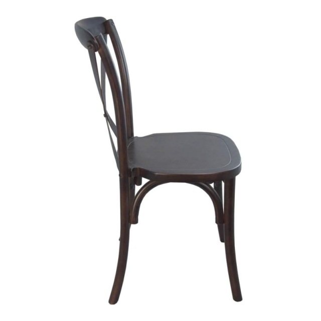 Hot Sale Cross Back Wood Stackable Wedding Event Furniture Dining Cane Banquet Chair (ZG11-002)