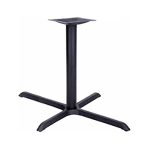 Heavy Duty Black Single Column Table Base - 4-Leg Stand for Cafe Restaurant Commercial Dining Tables BASE2222