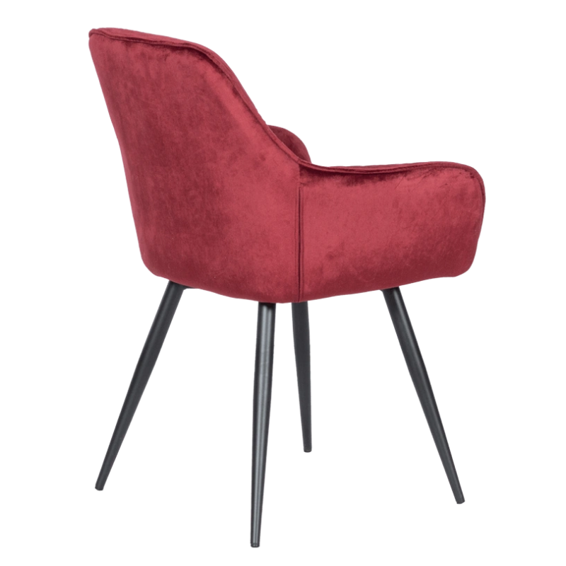 Modern Luxury Tufted Velvet Fabric Dining Green Armchair with Metal Legs(ZG23-032)