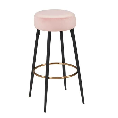 Industrial Price Best Sales Upholstered Velvet High Bar Stool Chair for Living Kitchen Room(ZG21-019)