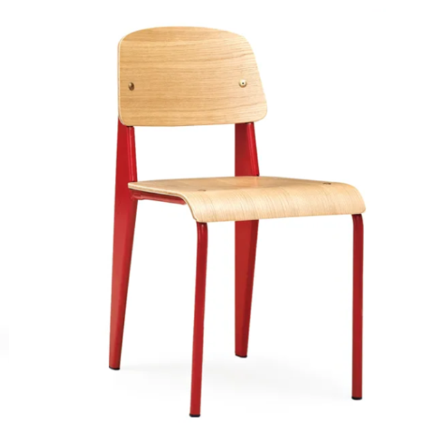 Wholesale Price High Quality Industrial Wood & Iron Chair Metal Tolix Industrial Bistro Dining Chair (ZG23-010)