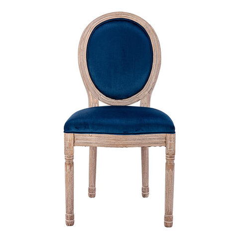 Wholesale Retro Furniture Wooden Louis Wedding Chairs Round Back Armless King Throne Chair (ZG16-026)