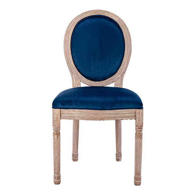 Wholesale Retro Furniture Wooden Louis Wedding Chairs Round Back Armless King Throne Chair (ZG16-026)