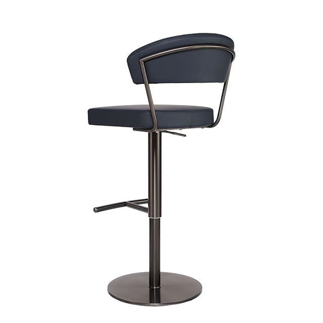 High Quality China Manufacturer Backrest Barstool Swivel Height Adjustable Counter Chair ZG18-053