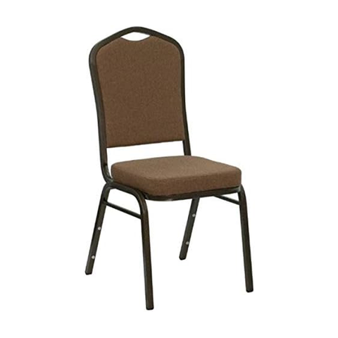Professional Manufacturer of Crown Back Metal Banquet Chair with Ganing Device In Charcoal Fabric (ZG10-003)