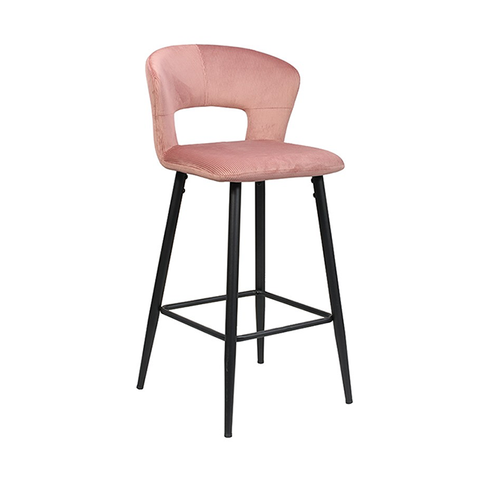 Wholesale Comfortable Home Furniture Hotel Restaurant Upholstered Bar Stools Chair(ZG21-005)
