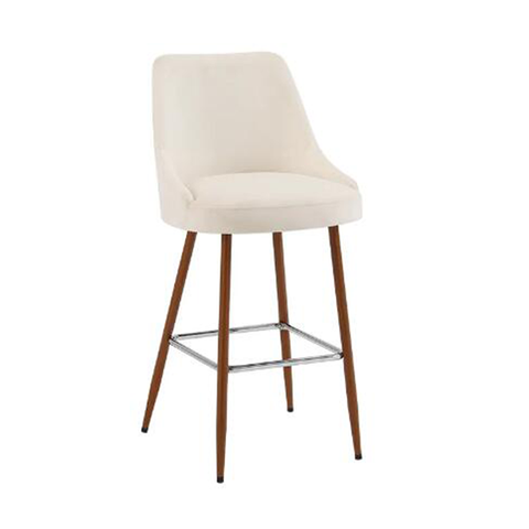 Hot Selling High Quality Modern Cafe Banquet Dining Chair Solid Wood Bar Stool Bar Chair with Armrest (ZG25-011)