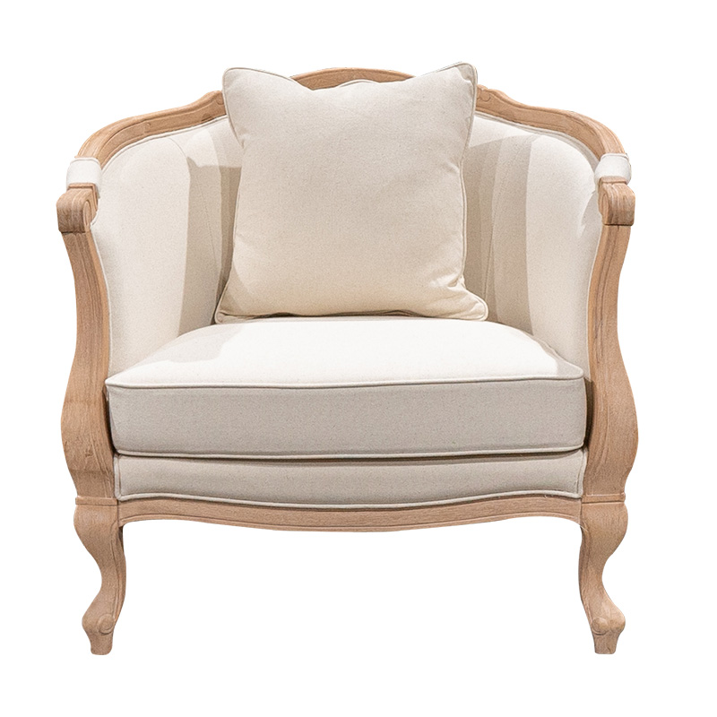 Anji Zhenguan Furniture Antique French Wooden Classic Chair Designs Wood Luxury Dining Accent Living Room Louis Sofa Chair(ZG16-098)