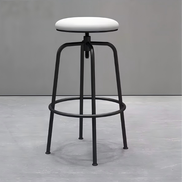 WISEMAX FURNITURE Modern Cheap Metal Frame Swivel High Chair Adjustable Height bar Stool for bar Home Hotel Cafe(ZG18-038)