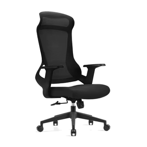  Modern Office Chair with Flip-Up Arms Tilt Gas Lift 320 KD Nylon Base Black Frame ZG27-031