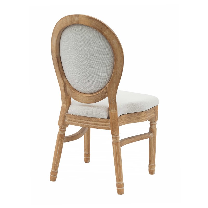 French Antique Wood Louis Xiv Oval Back Living Room Dining Chairs ZG16-026ST