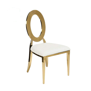 Wholesale Modern Design Steel Round Hollow Back Stackable Metal Banquet Wedding Dining Chair(ZG50-009)