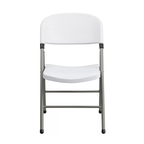 Leisure Outdoor Wedding Banquet Restaurant Hotel Garden Furniture White Plastic Folding Chair(ZG26-016)