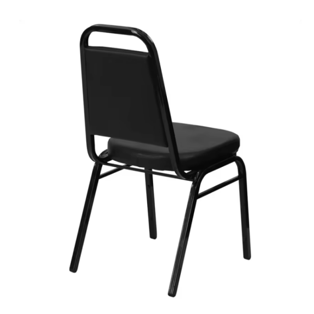 High Quanlity PU Upholstered Metal Stackable Armless Party Dining Banquet Chair(ZG10-002)