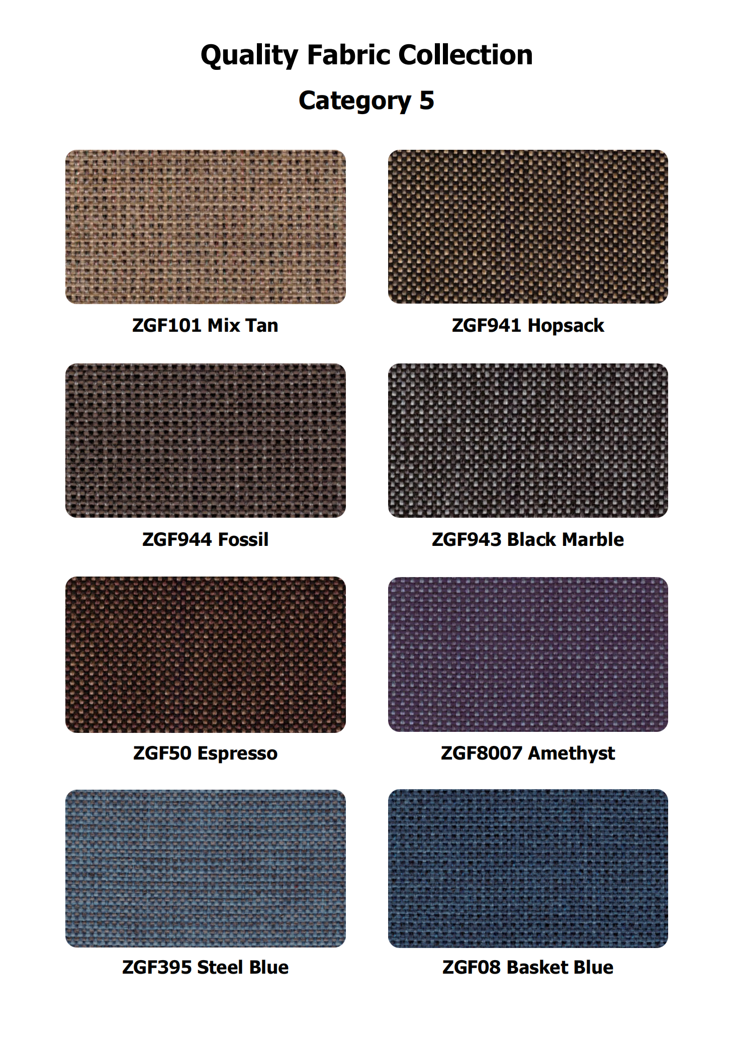 5 Quality Fabric Collection Category