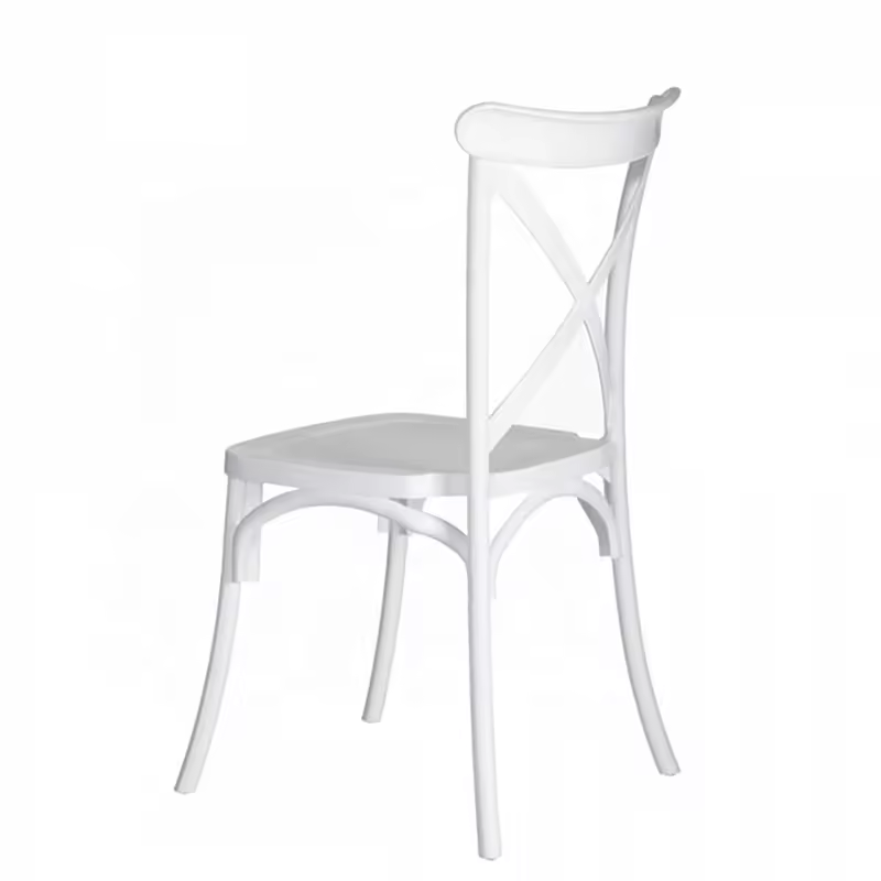 Cheap Wholesale Stackable Dining Chair Resin Cross Back Banquet Chair (ZG50-010)