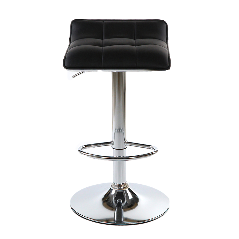 Contemporary Furniture Red Faux Leather Counter Height Adjustable Chair Swivel Bar Stools