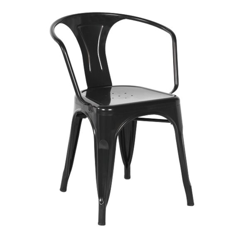 Metal Restaurant Hotel Cafe Indoor Outdoor Armchair Modern Garden Furniture Dining Chair (ZG23-016)