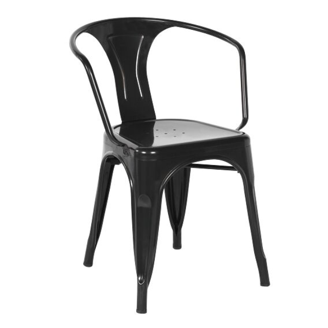 Metal Restaurant Hotel Cafe Indoor Outdoor Armchair Modern Garden Furniture Dining Chair (ZG23-016)