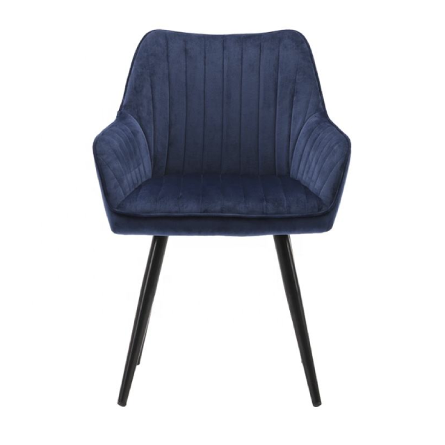Wholesale Cheap Modern Fabric Restaurant Home Hotel Furniture Metal Dining Leisure Chair with Armrest (ZG23-033)