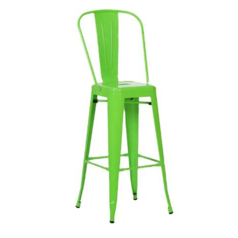 Restaurant Chair Modern Steel Frame High Back Bar Chairs Metal Tolix Industrial Bistro Dining Chair (ZG21-039)