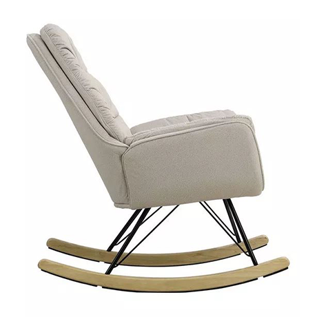 Nordic Hot Sale Living Room Soft Relax Chair High Back Seating Rocking Chair(ZG31-006)