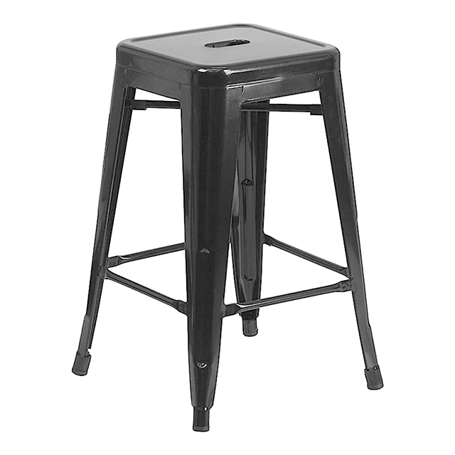 Industrial Furniture Stackable Armless Restaurant Chair Metal Restaurant Bar Stools ZG21-028