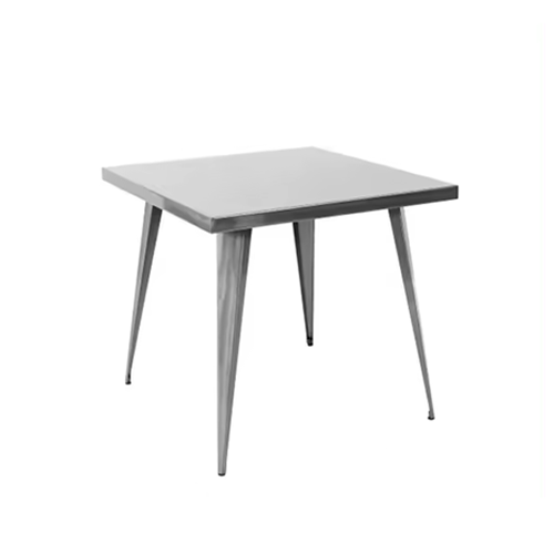 Hot Sale Metal Restaurant Hotel Cafe Modern Garden Furniture Dining Table (ZG23-021)