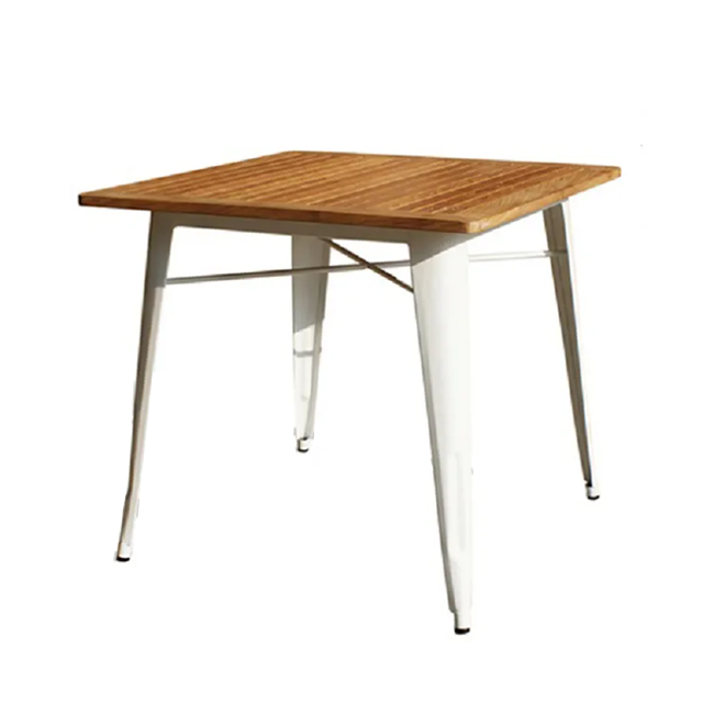 Metal Restaurant Hotel Cafe Modern Garden Furniture Dining Table (ZG23-020)