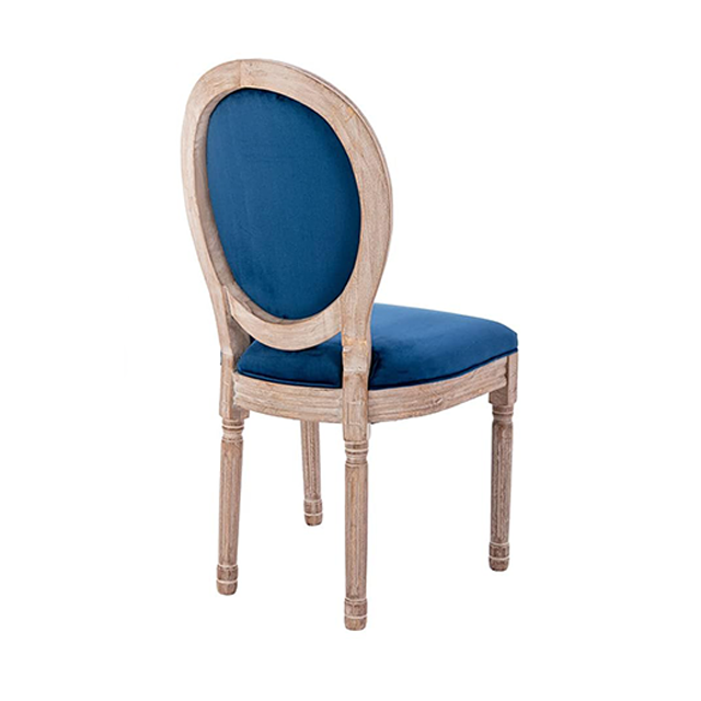 Wholesale Retro Furniture Wooden Louis Wedding Chairs Round Back Armless King Throne Chair (ZG16-026)