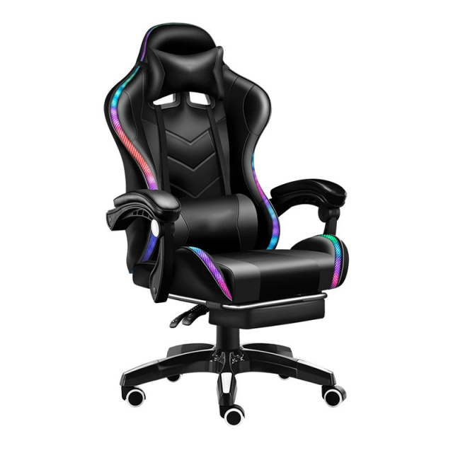 New Style Factory Wholesale PU Leather Reclining Gamer Chair LED Light Bar Racer Gaming Chair(ZG27-051)